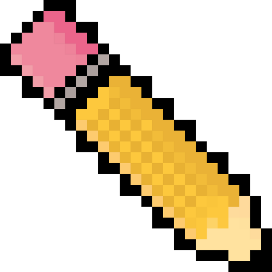 pencil pixel icon